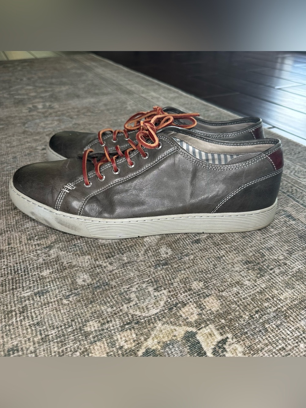Sperry Top-Sider Gold Sport Casual LTT Grey Leather Men’s Size 13 Sneakers